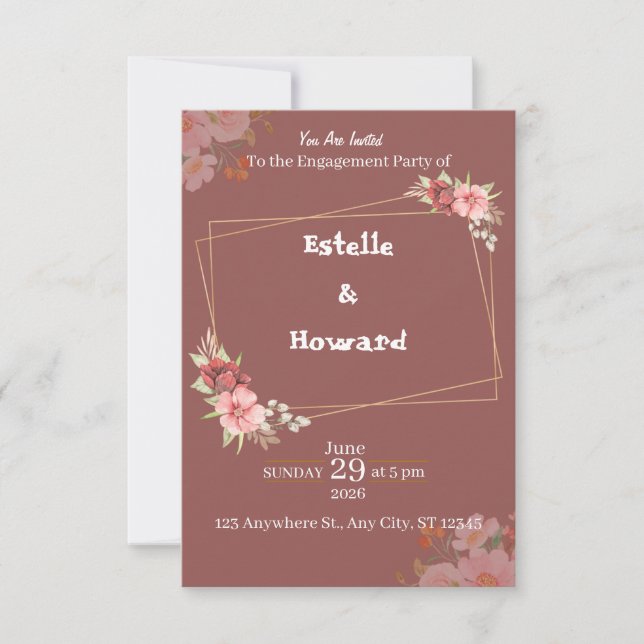 carte d'invitation (Devant)