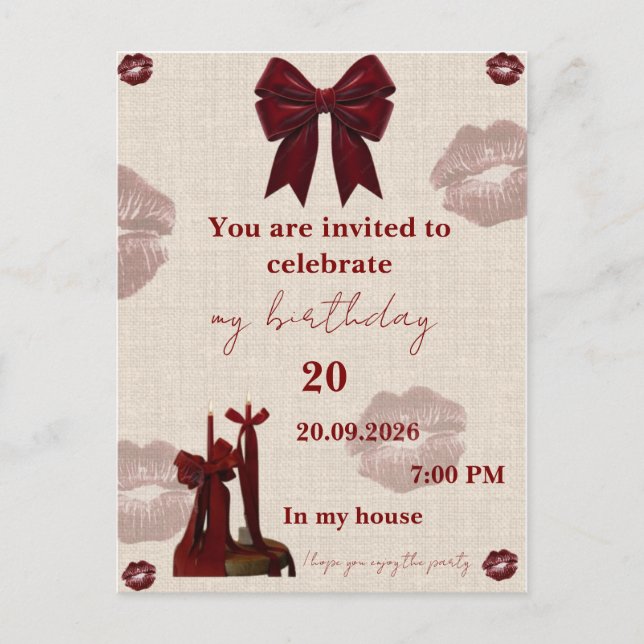 Carte d'invitation (Devant)
