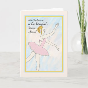Carte d'invitation à la danse de la fille Considér