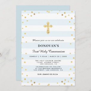 carte d'invitation à la première communion sainte