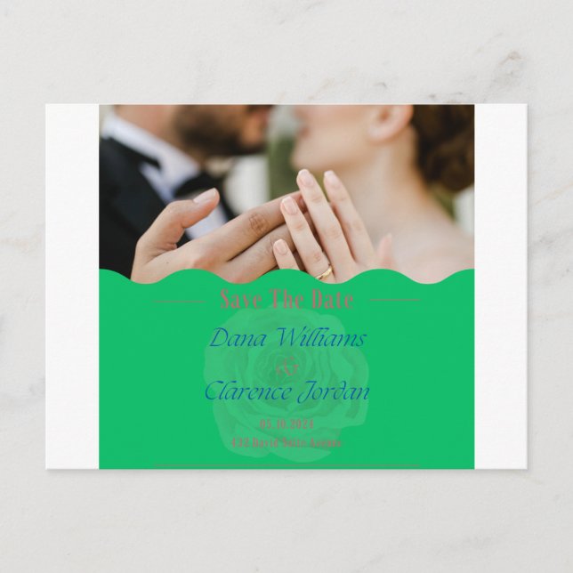 Carte d'invitation à la réception de mariage (Devant)