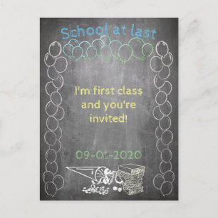 Carte d'invitation à l'inscription scolaire sur ta