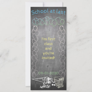 Carte d'invitation à l'inscription scolaire sur ta