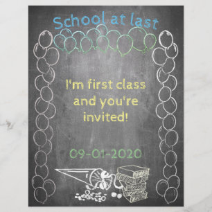 Carte d'invitation à l'inscription scolaire sur ta