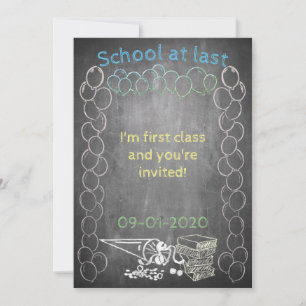 Carte d'invitation à l'inscription scolaire sur ta
