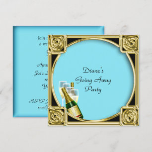 Carte d'invitation à une fête d'adieu Au revoir