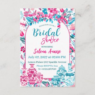 Carte d'invitation à une fête de mariage