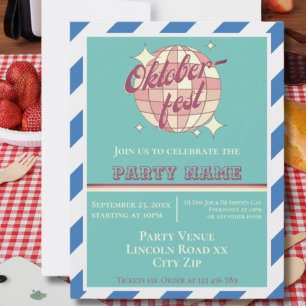 carte d'invitation à une fête Oktoberfest Octoberf
