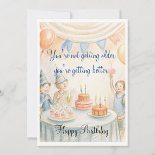Carte d'invitation anniversaire