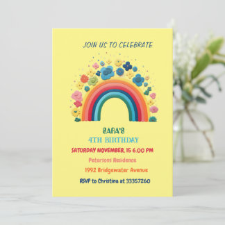 Carte d'invitation Anniversaire de conception arc-