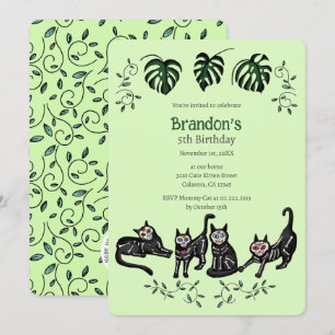 Carte d'invitation Anniversaire de enfant Cute Cal