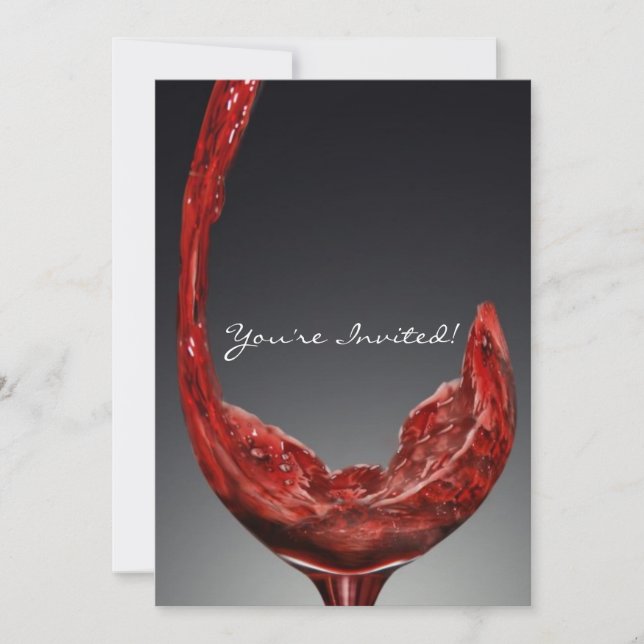 Carte d'invitation au vin (Devant)