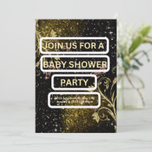 Carte d'invitation baby shower