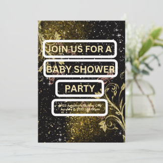 Carte d'invitation baby shower