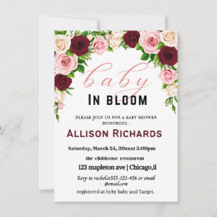 Carte d'invitation baby shower