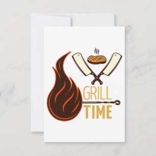 Carte d'invitation BBQ