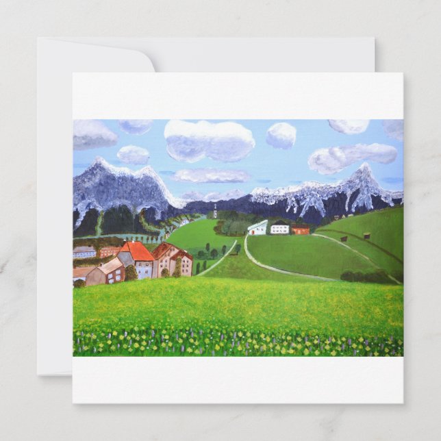 Carte d'invitation Belle Norvège  (Devant)