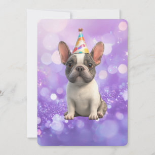 Carte d'invitation Bouledogue Français