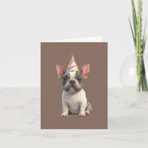 Carte d'invitation Bouledogue Français