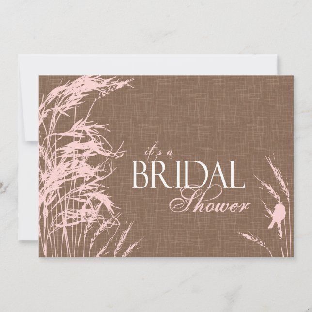 Carte d'invitation BRS pour mariée d'automne sucré (Devant)