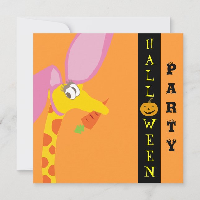 Carte d'invitation Cute Halloween - Personnalisabl (Devant)