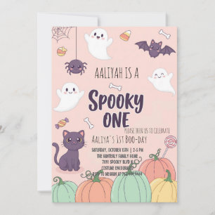 Carte d'invitation Cute Pastel Halloween   Éffraya