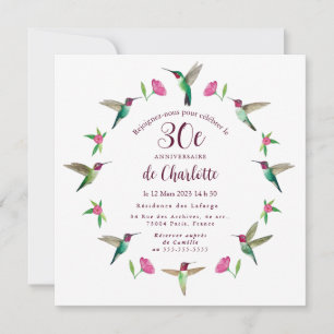 Carte d'invitation d'anniversaire