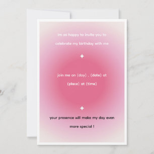 Carte d'invitation d'anniversaire