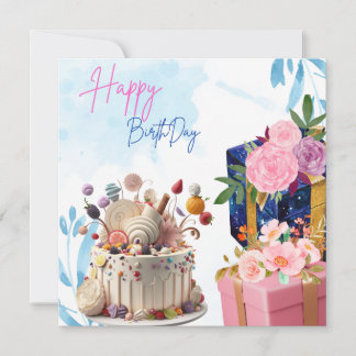 Carte d'invitation d'anniversaire
