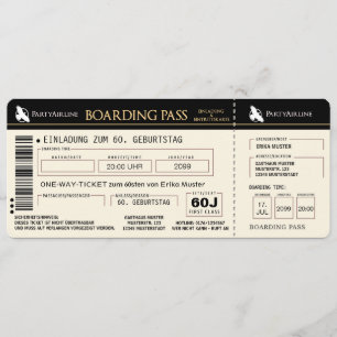carte d'invitation d'anniversaire 60 ans originale