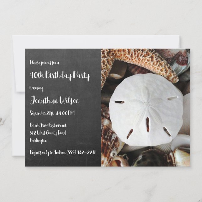 Carte d'invitation d'anniversaire à l'ardoise Doll (Devant)