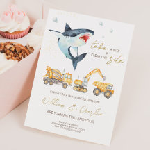 Carte d'invitation d'anniversaire conjoint Constru