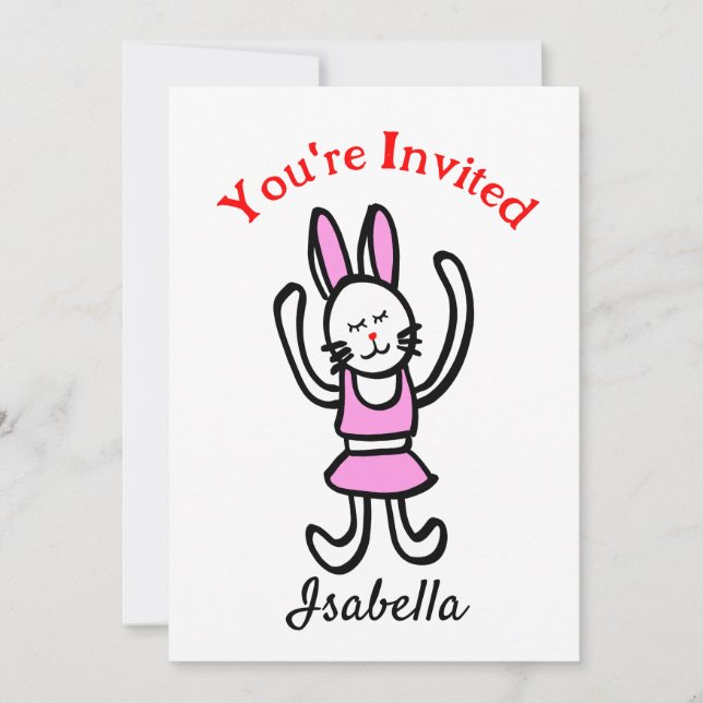 Carte d'invitation d'anniversaire / de danse (Devant)