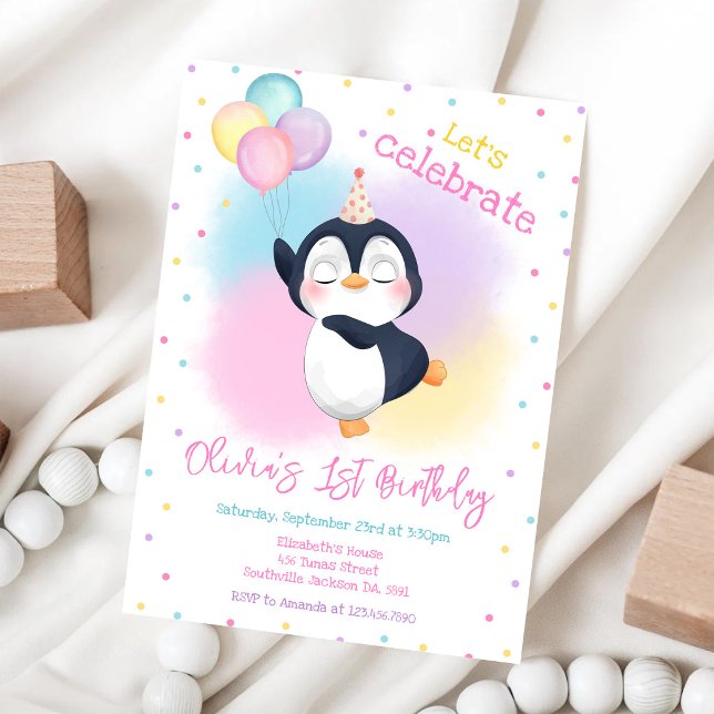Carte d'invitation d'anniversaire de fête hivernal (Créateur téléchargé)