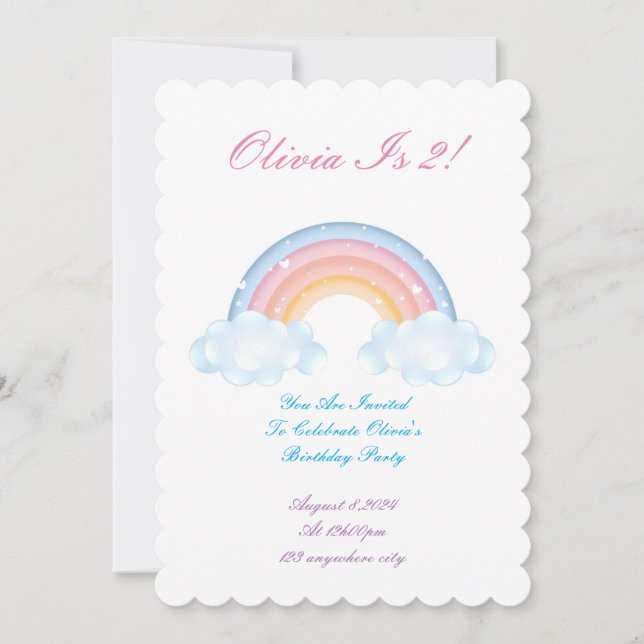 CARTE D'INVITATION D'ANNIVERSAIRE DE PLANCHE ET DE (Devant)