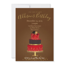 Carte d'invitation d'anniversaire personnalisée en