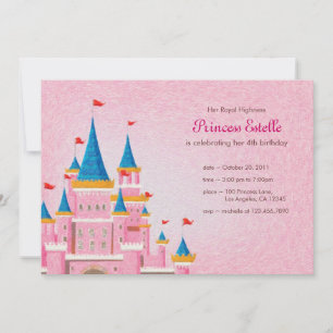 Carte d'invitation d'anniversaire Royal Princess