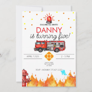 Carte d'invitation d'anniversaire sur le thème des