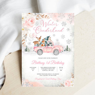 Carte d'invitation d'anniversaire Winter Onederlan