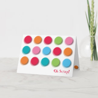 Carte d'invitation / d'annonce amusante à pois de