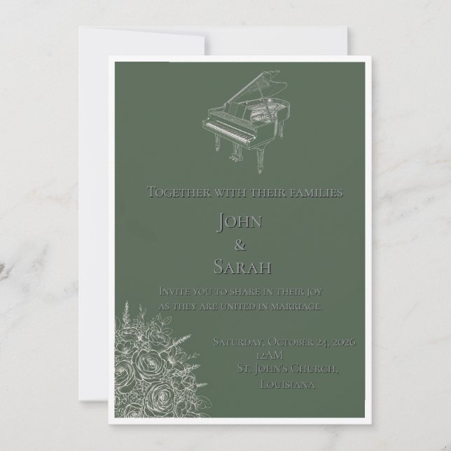 Carte d'invitation d'art en ligne (Devant)