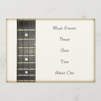 Carte d'invitation de billet d'admission de