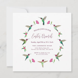 Carte d'invitation de Brunch de Pâques