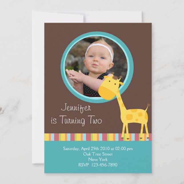 Carte d'invitation de Customized*Giraffe (Devant)