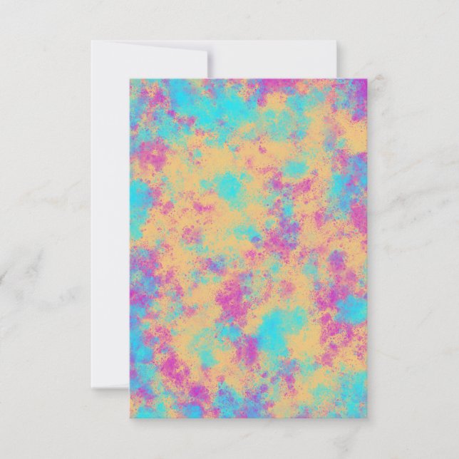 Carte d'invitation de fête amusante et colorée (Devant)