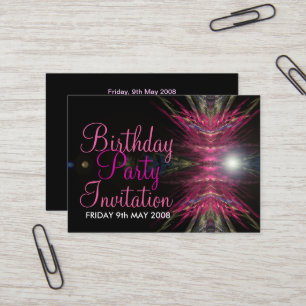 Carte d'invitation de fête d'anniversaire