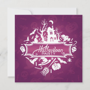 Carte d'invitation de fête d'Halloween