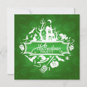 Carte d'invitation de fête d'Halloween