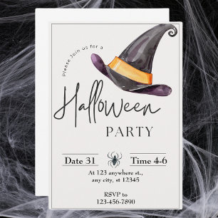 Carte d'invitation de fête d'Halloween