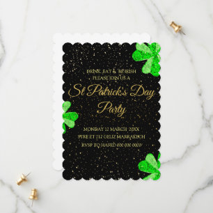 Carte d'invitation de fête Editable St Patrick's D